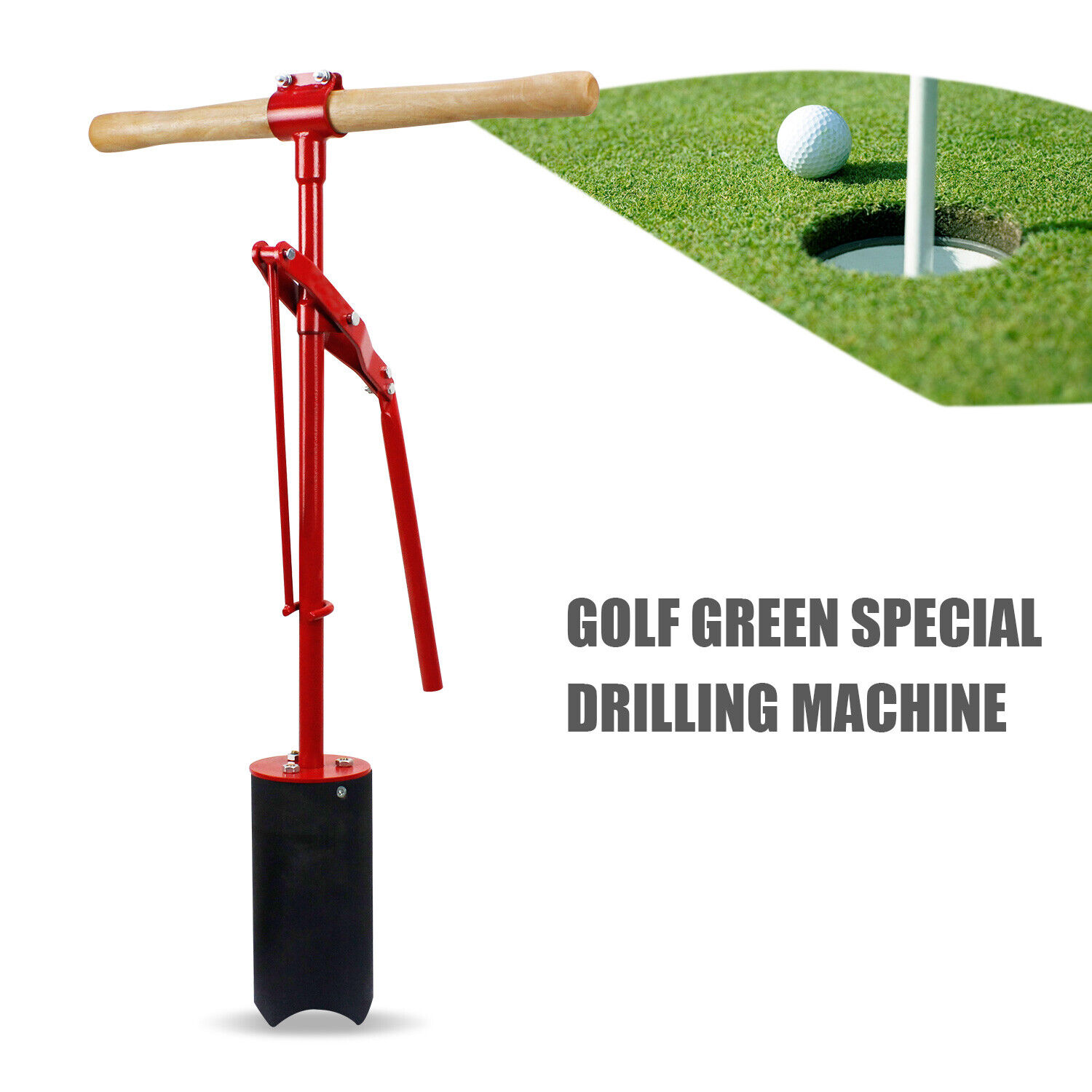 Putting Green Lever Action Hole Cutters Punch Machine Golf Green Special Drillin