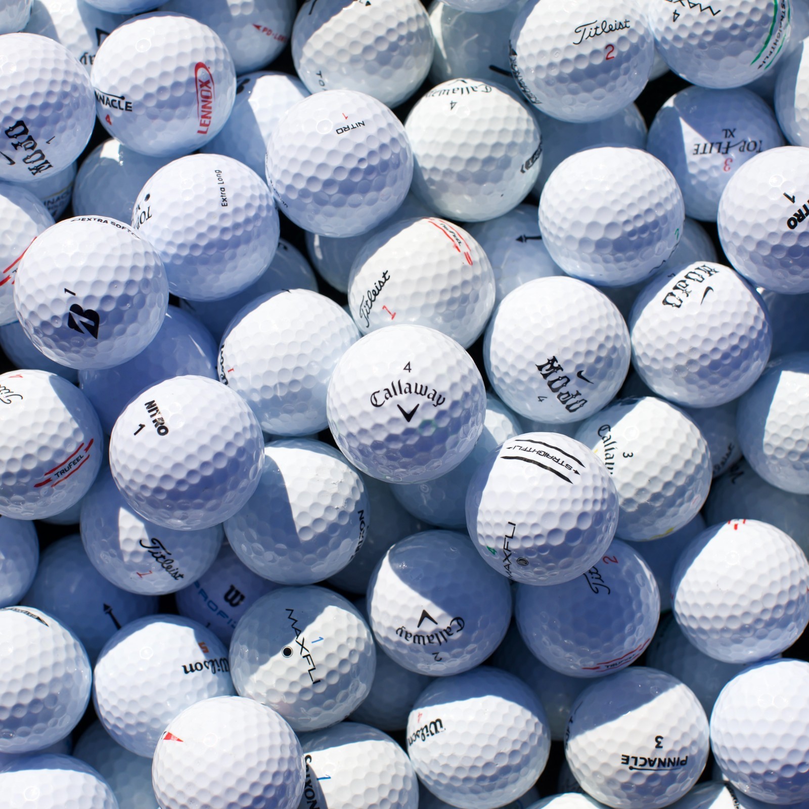 100 Assorted Brand Golf Balls Near Mint 5A/4A - Amazing Value - 100 Assorted Brand Golf Balls Near Mint 5A/4A - Amazing Value -