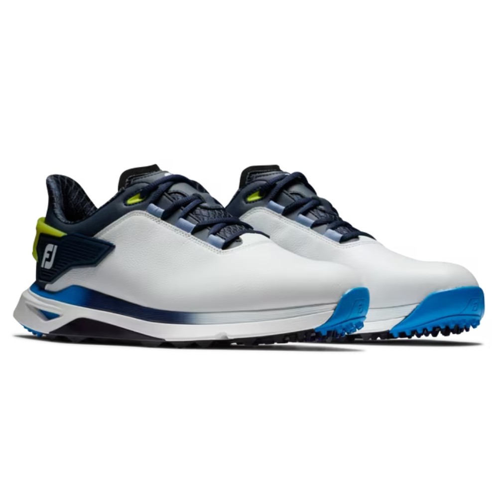 FootJoy Mens Pro/SLX Spikeless Golf Shoes - White/Navy - Previous Season Style