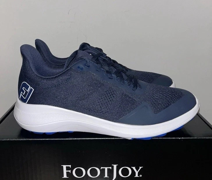 Footjoy FJ Flex (56140) Men's Spikeless Golf Shoes Navy/White Brand New in Box Footjoy FJ Flex (56140) Men's Spikeless Golf Shoes Navy/White Brand New in Box