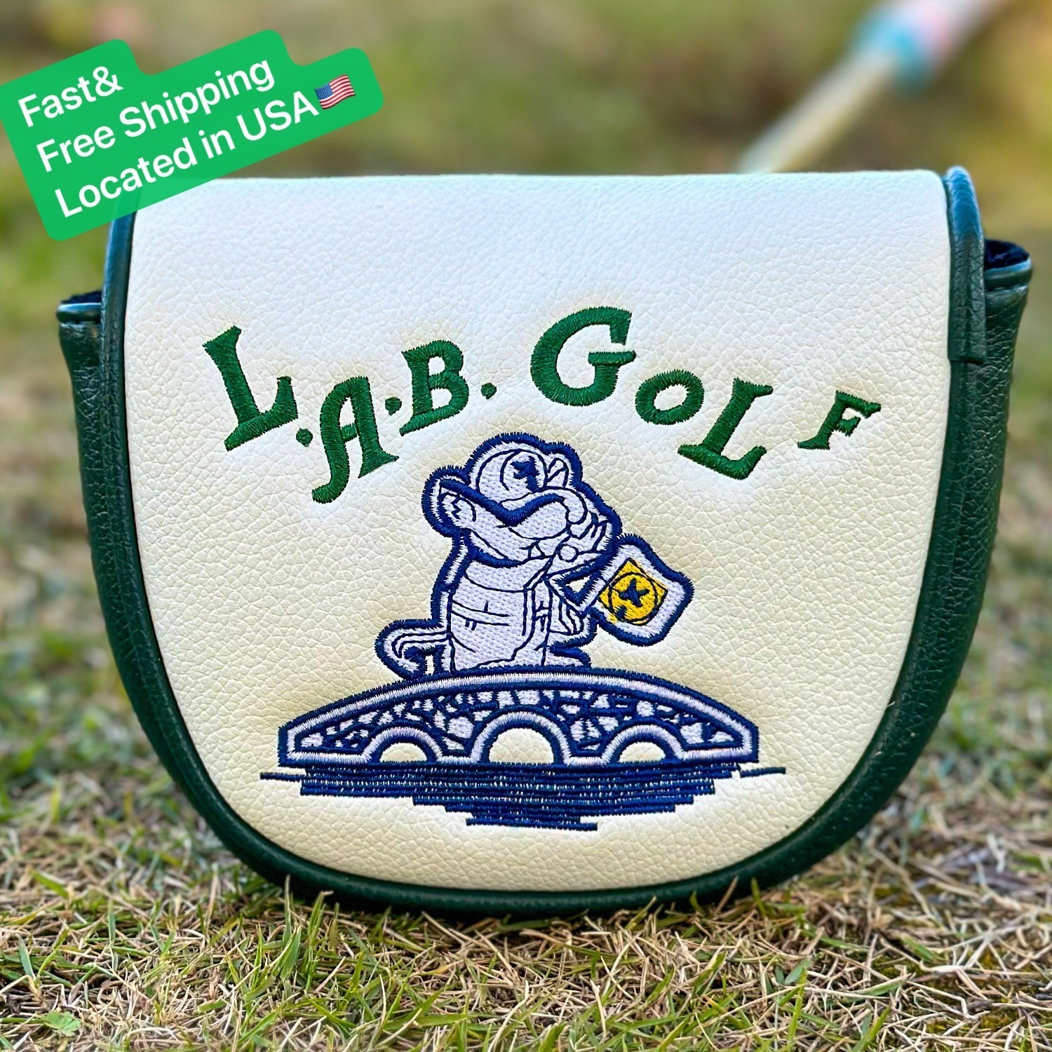 LUXURY NEW LAB DF3 Putter Head Cover Center Shafted Putter Cover Golf Headcover LUXURY NEW LAB DF3 Putter Head Cover Center Shafted Putter Cover Golf Headcover