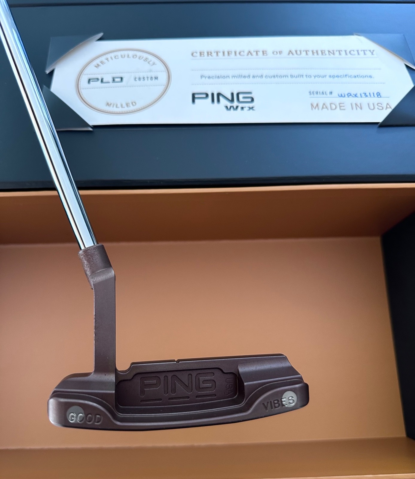Ping PLD Custom Carbon Anser Patina 35” 355g. Mint. Rarely used Ping PLD Custom Carbon Anser Patina 35” 355g. Mint. Rarely used