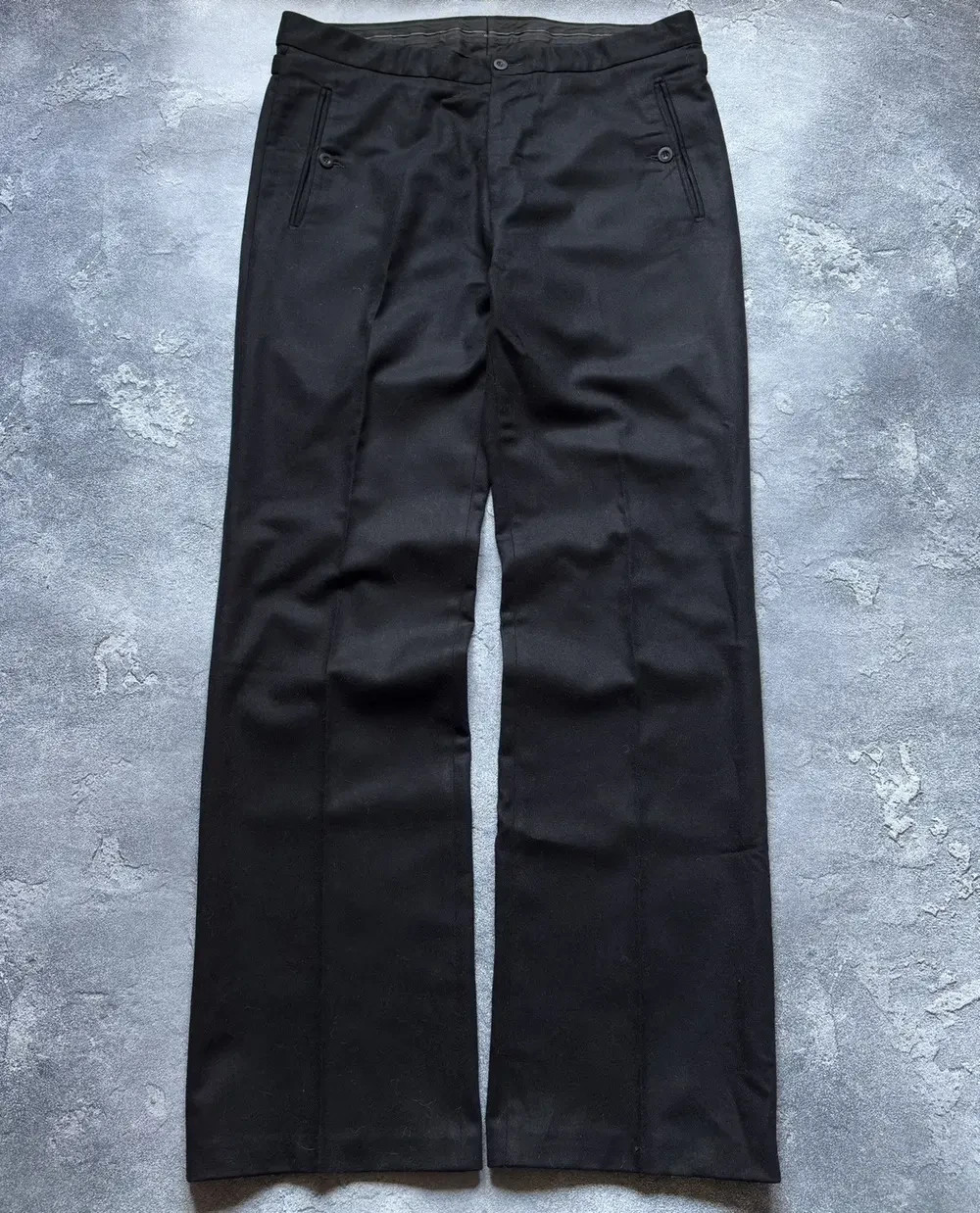 Vintage Gucci Tom Ford Era Luxury Mens Wool Black Trousers Pants