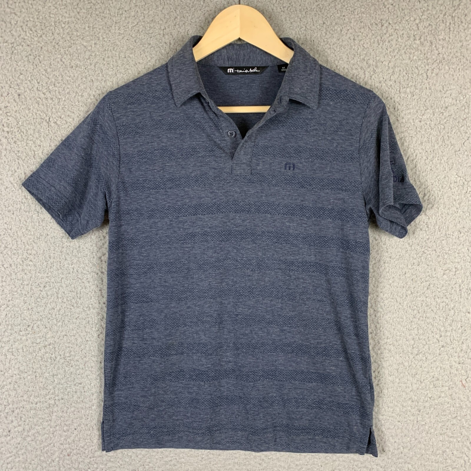 Travis Mathew Women Shirt Polo Medium Blue Golf Performance Suncadia Resort Travis Mathew Women Shirt Polo Medium Blue Golf Performance Suncadia Resort