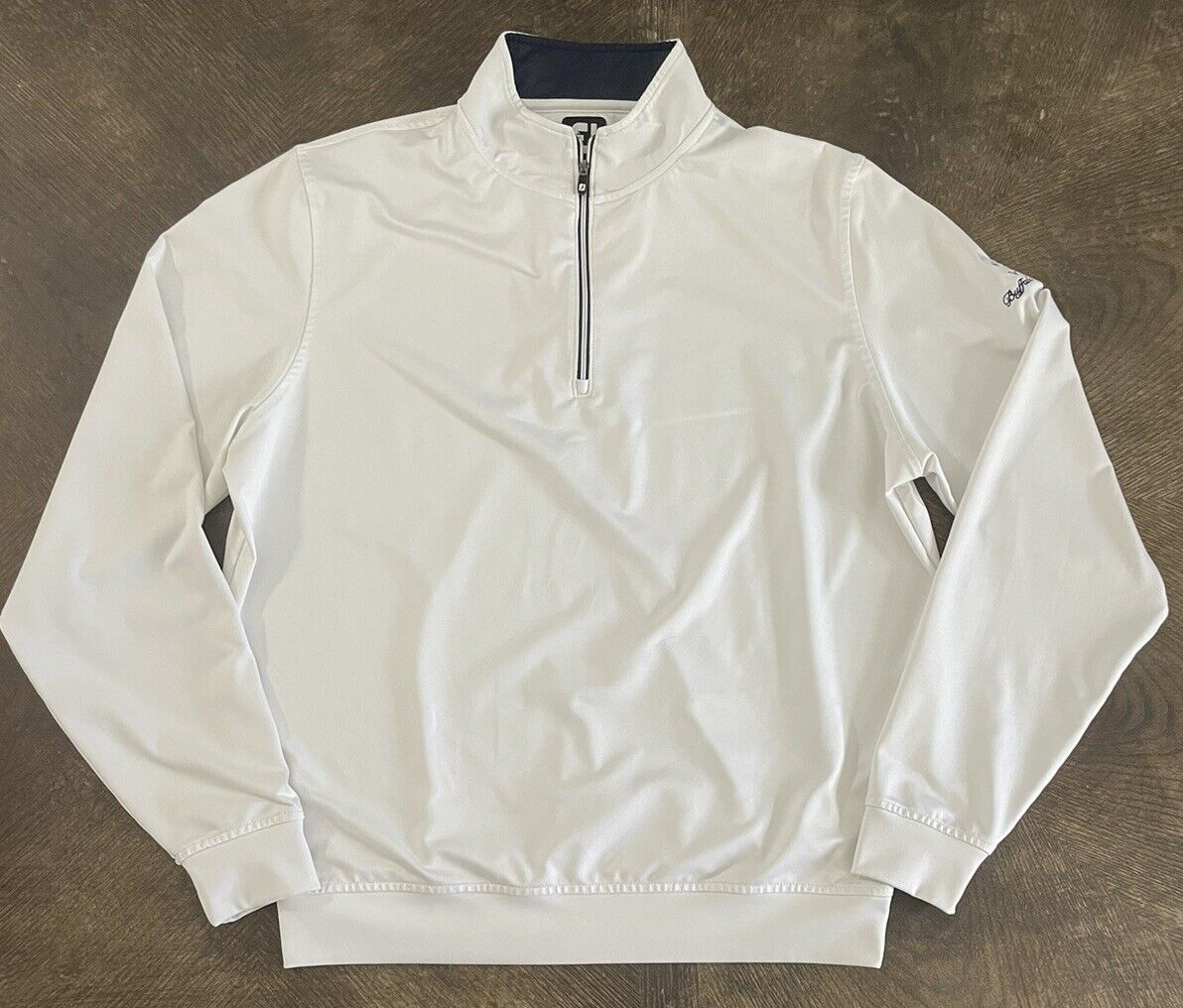 FootJoy 1/4 Zip Pullover Golf Shirt Men’s Medium Performance Long Sleeve Stretch