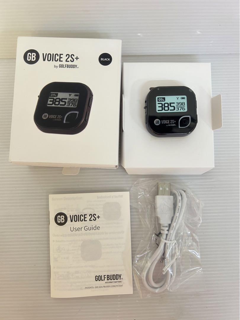 GolfBuddy GB Voice 2S + Talking GPS Golf Rangefinder Black Compact Golf JP