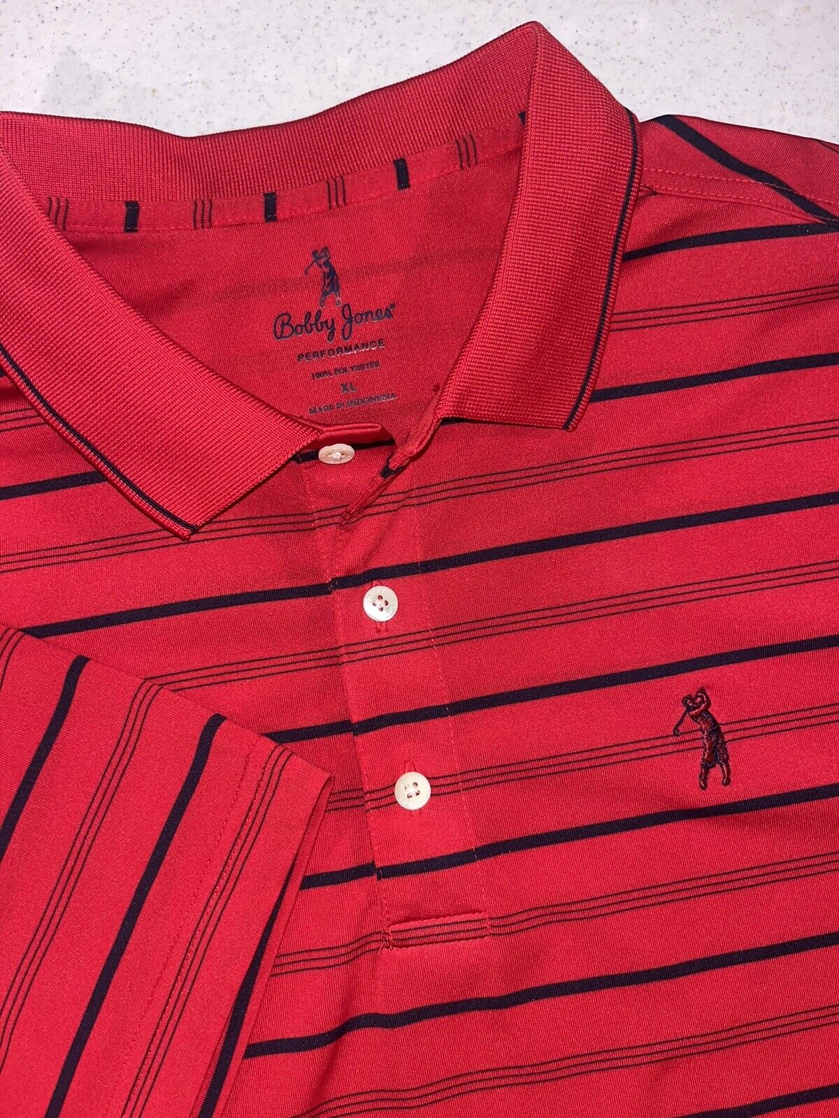 bobby jones golf shirt size XL Performance short sleeves Gorgeous polo with logo