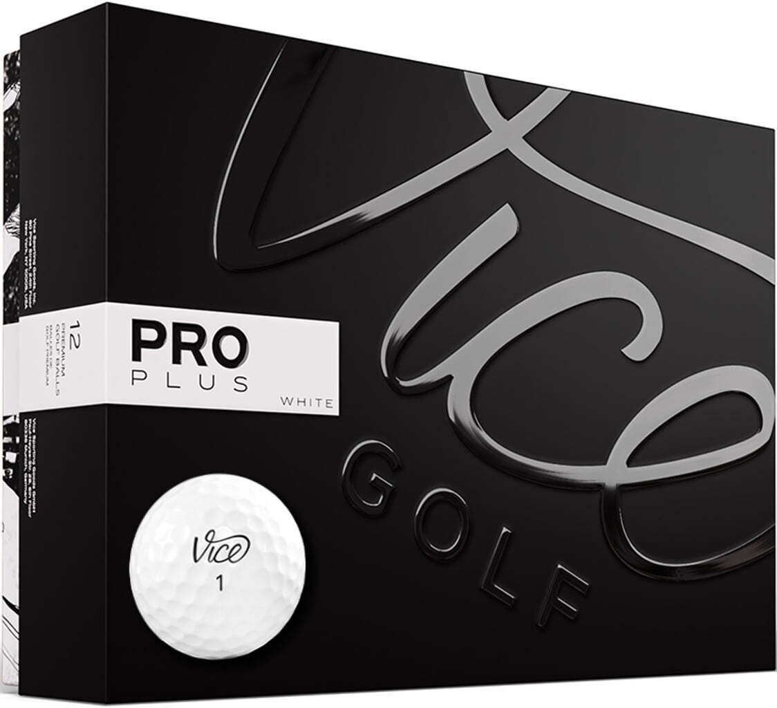 Vice Golf Pro Plus White Golf Ball - 1 Dozen