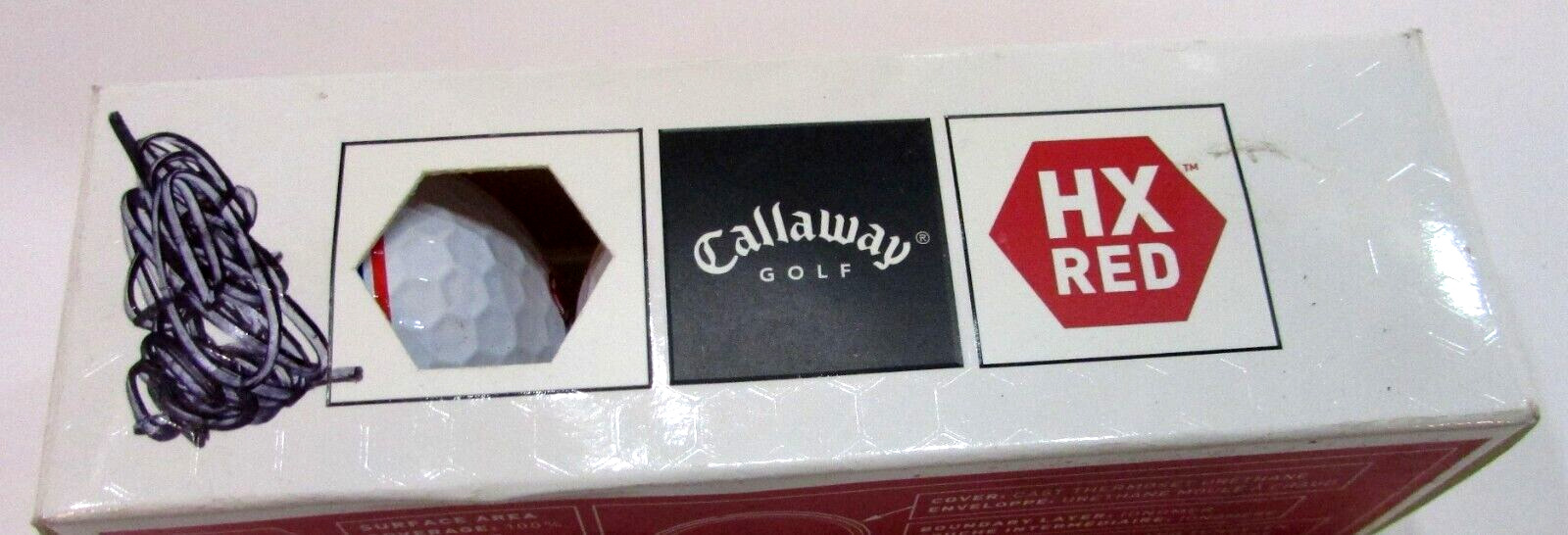 New Box 3 Callaway HX Red White Solid Core Golf Balls Increase Lift Reduced Drag