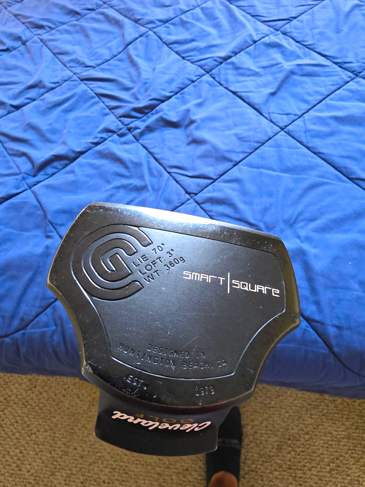 Cleveland Smart Square Mallet Putter 3° 70° Uniflex Steel RH Black/Silver