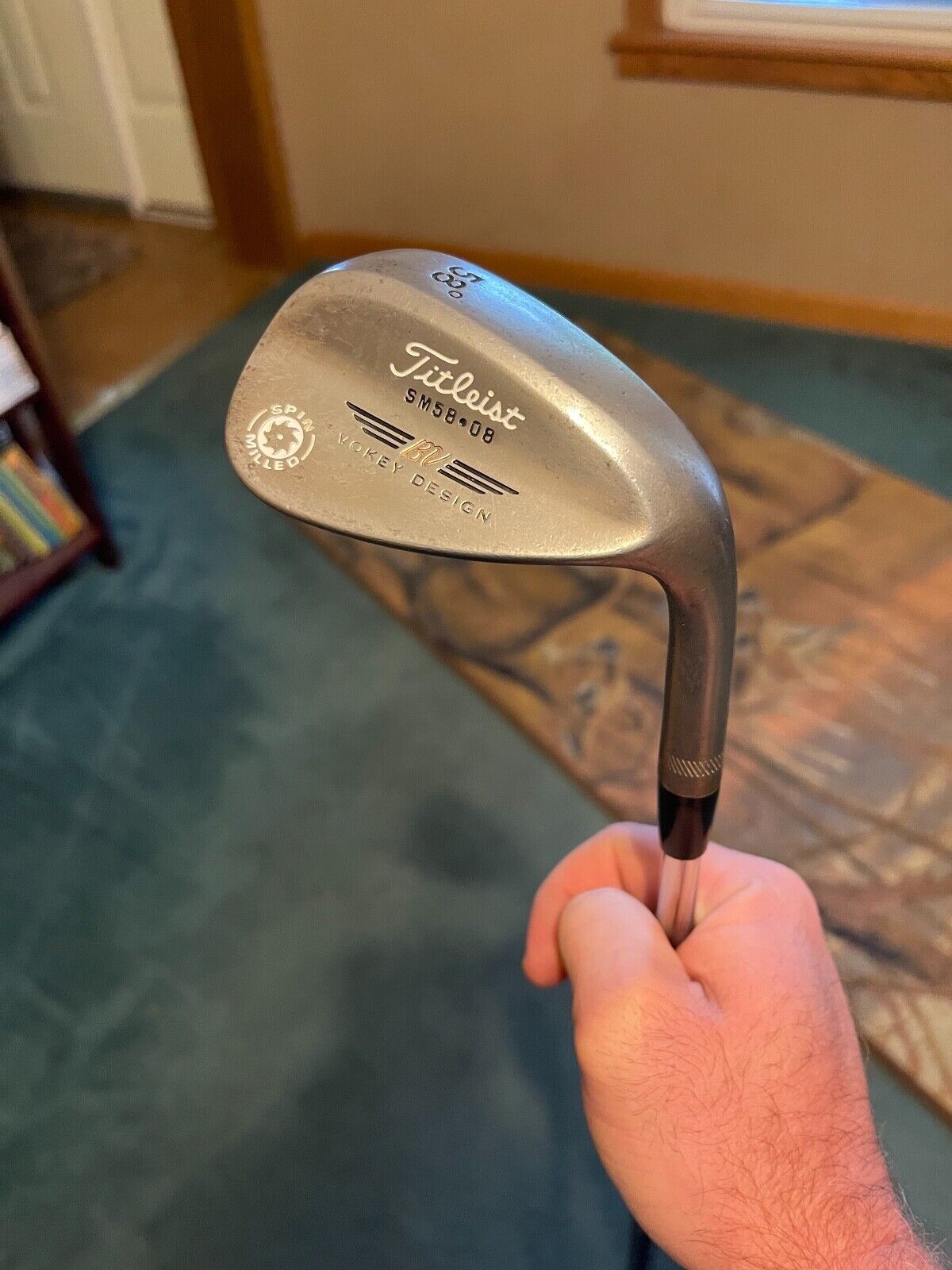 Used Right Handed Titleist 58 Degree Vokey Gap Wedge Spin Milled SM58