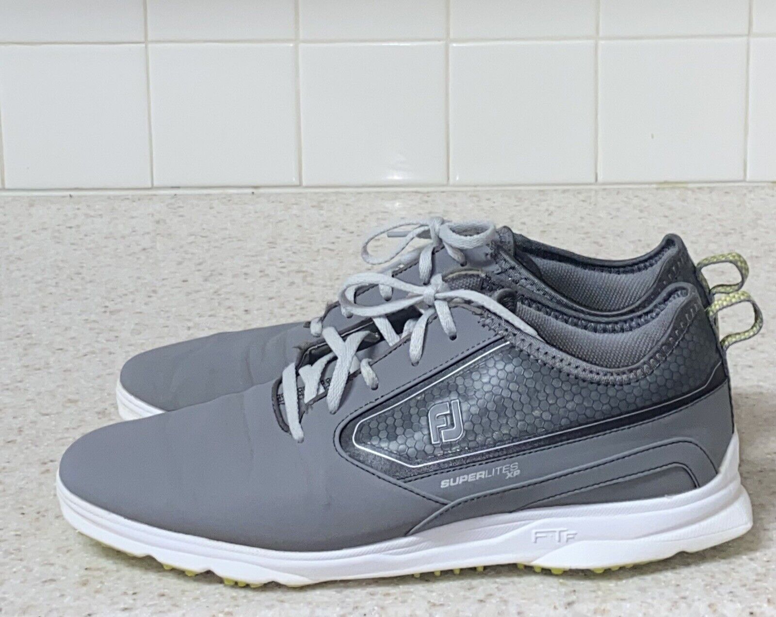 FootJoy Superlites XP Golf Shoes, 58086, Gray, Mens Size 10.5 M