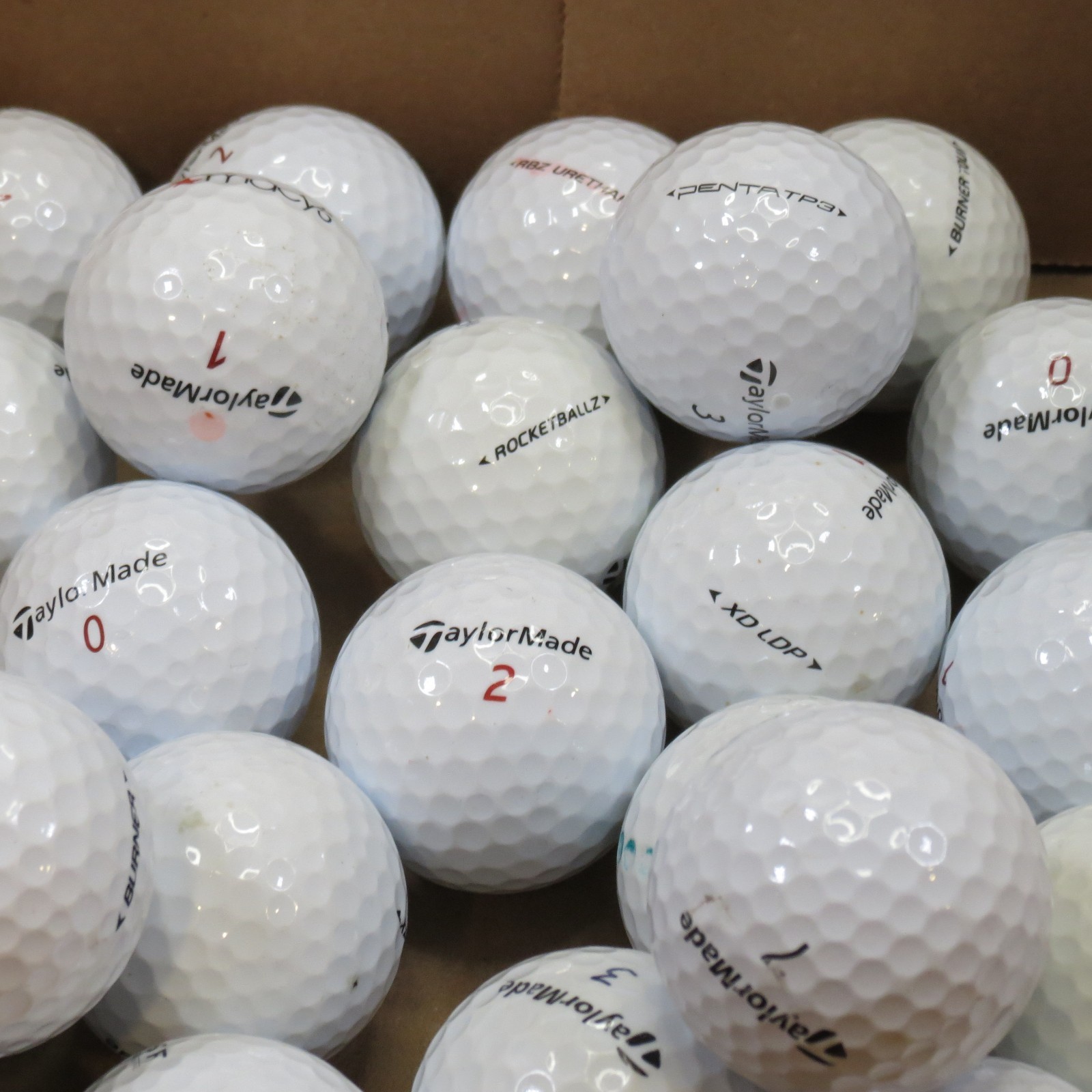 ⛳ TaylorMade Golf Balls Lot of 28 | Mixed Models | Penta TP RBZ Lethal