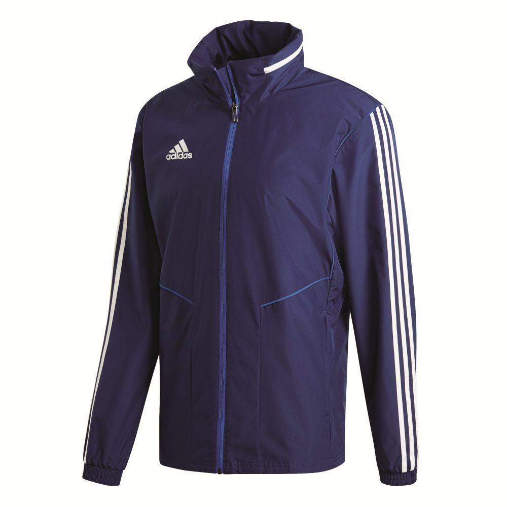 Adidas Football Soccer Mens All-Weather Jacket Full Zip Hooded Top ...