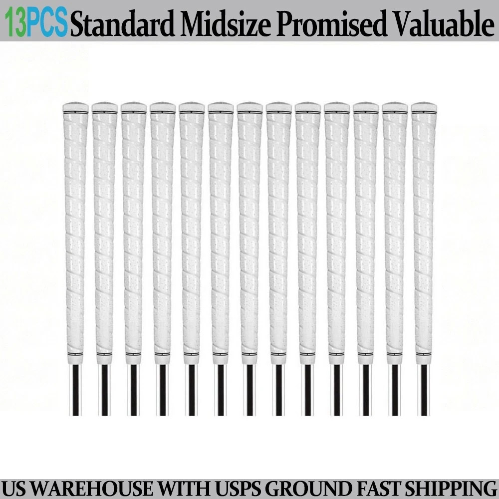 Pack of 13 Golf Pride Tour Wrap 2G White Golf Grips Standard (Free Shipping)