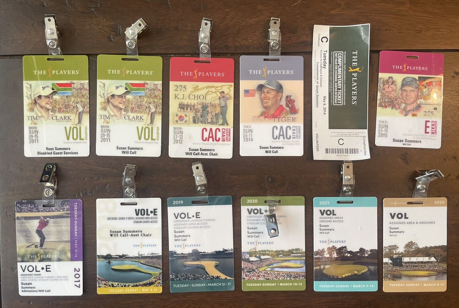 The Players Championship TPC Sawgrass Golf Badges Tickets Pass Tiger Woods