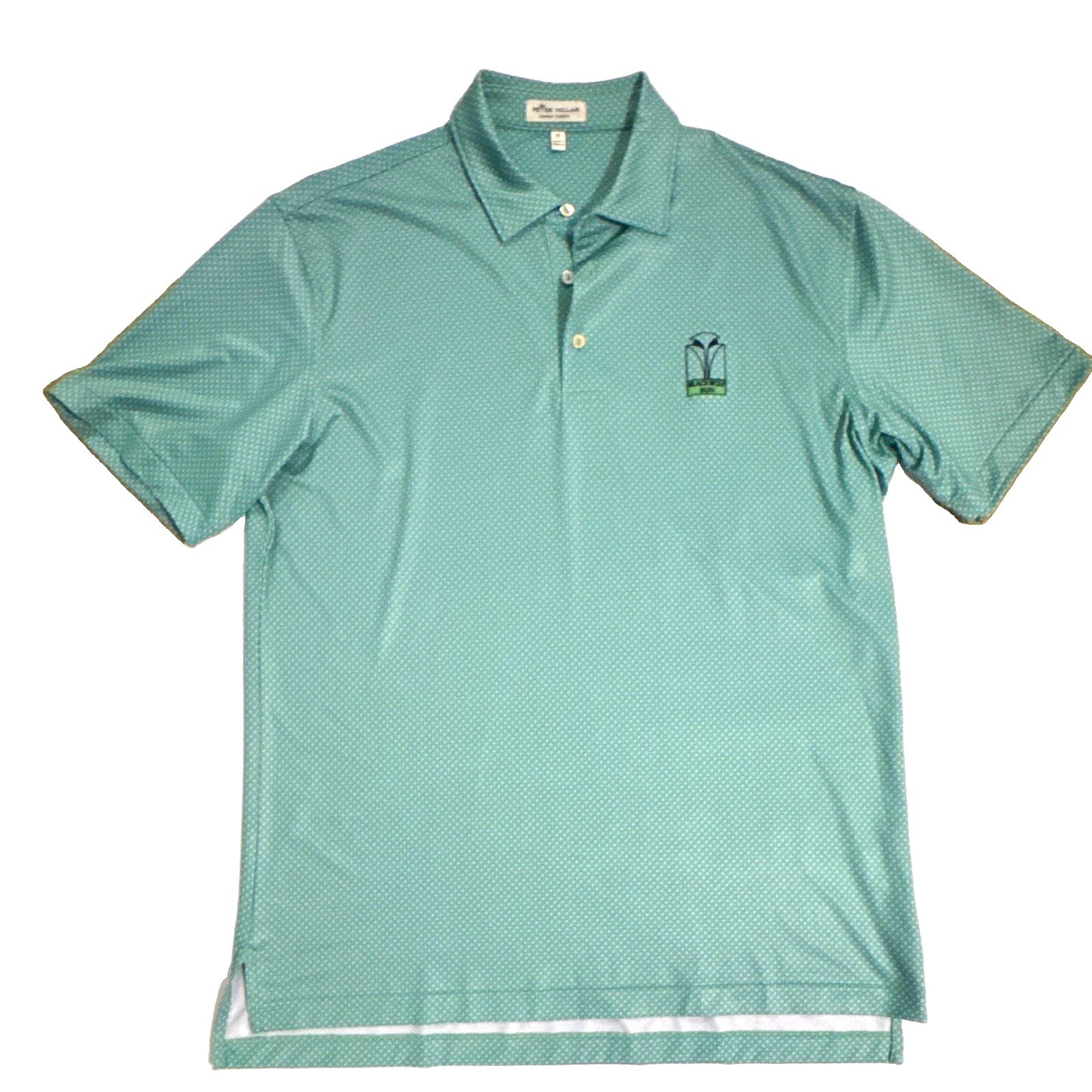 Peter Millar Summer Comfort Men’s Green Geometric Stretch Golf Polo Shirt M Peter Millar Summer Comfort Men’s Green Geometric Stretch Golf Polo Shirt M