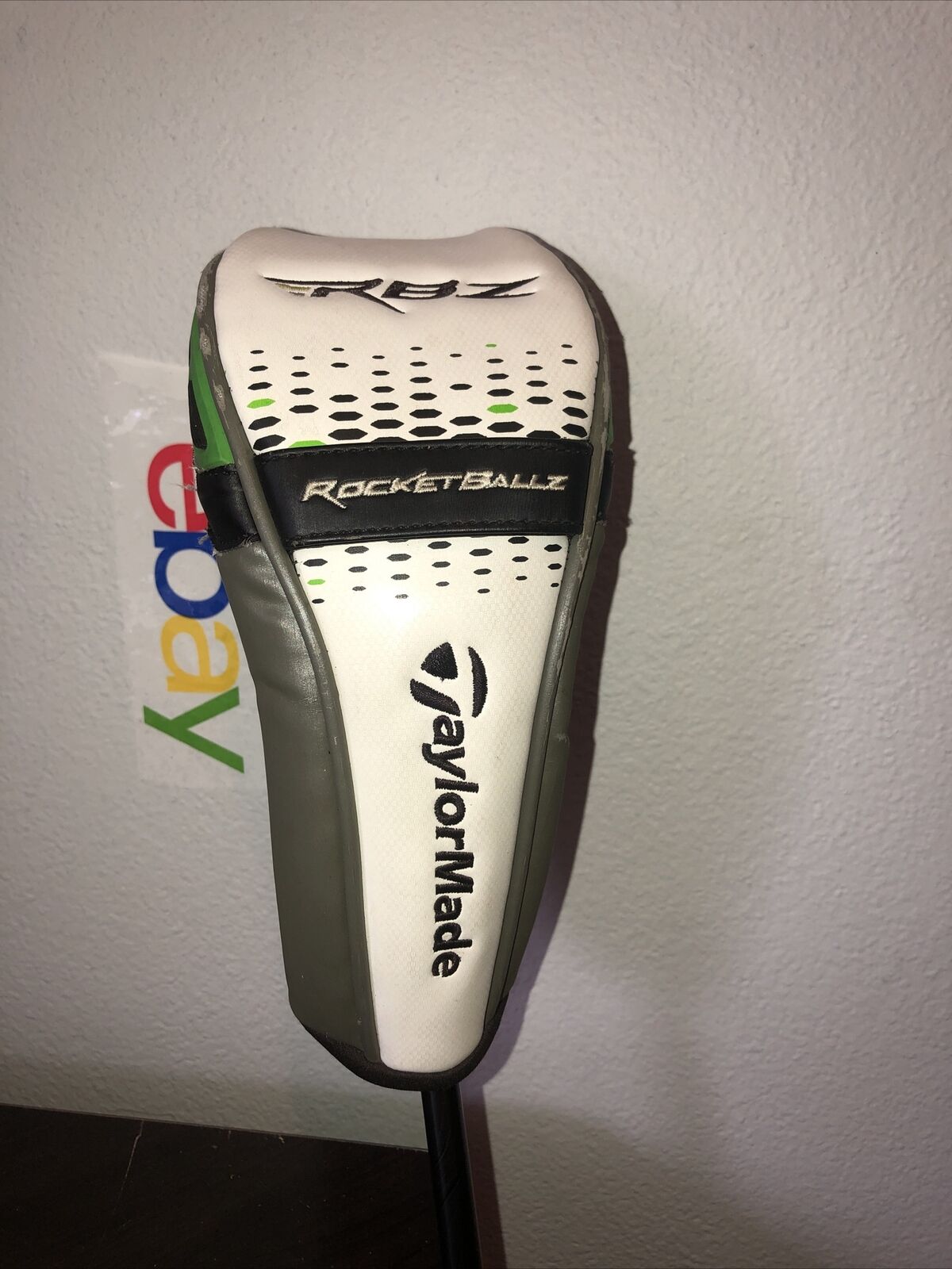 TAYLORMADE RBZ ROCKETBALLZ HYBRID RESCUE HEADCOVER White Head Cover w Tag (26)