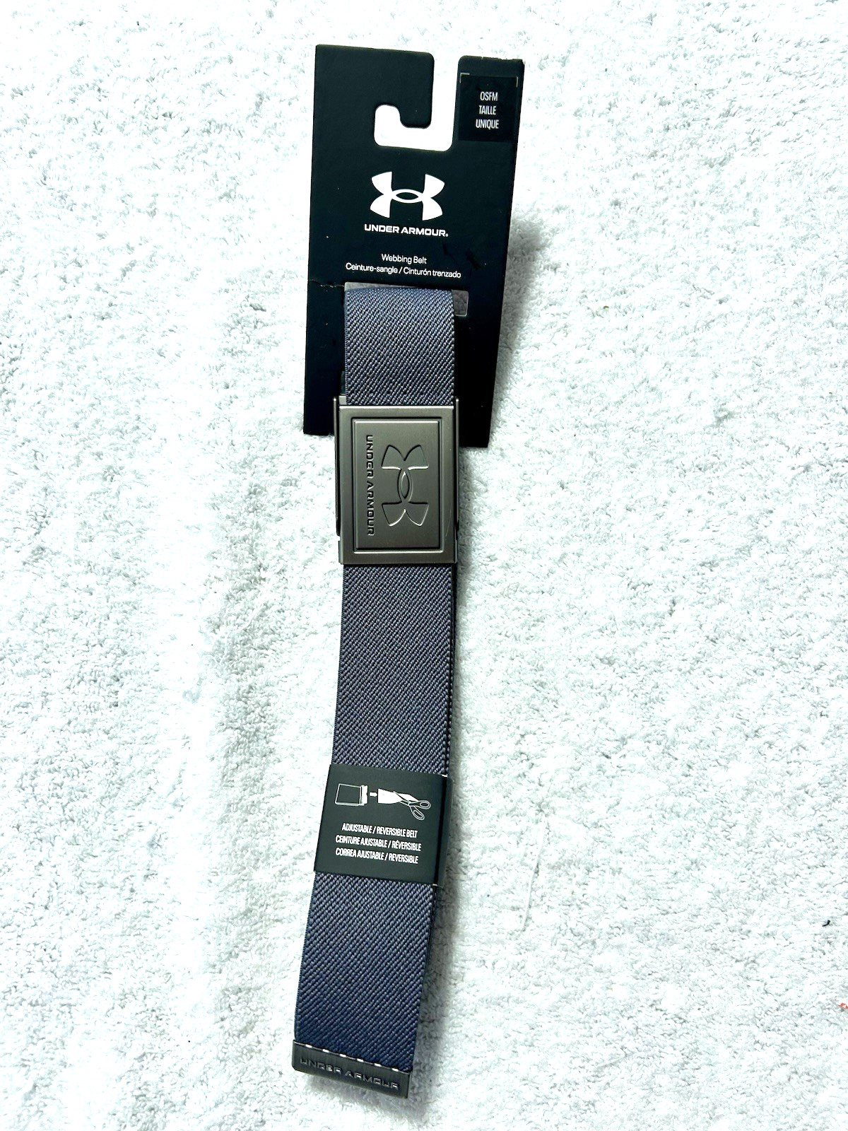 Under Armour Golf OSFM Webbing Belt (R1)-Grey Under Armour Golf OSFM Webbing Belt (R1)-Grey