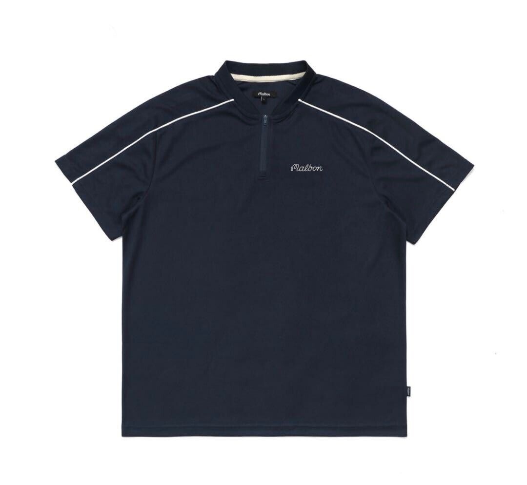 MALBON Golf Half Zip up Pullover Shirt HPM-43620-C Size M Logo from Japan