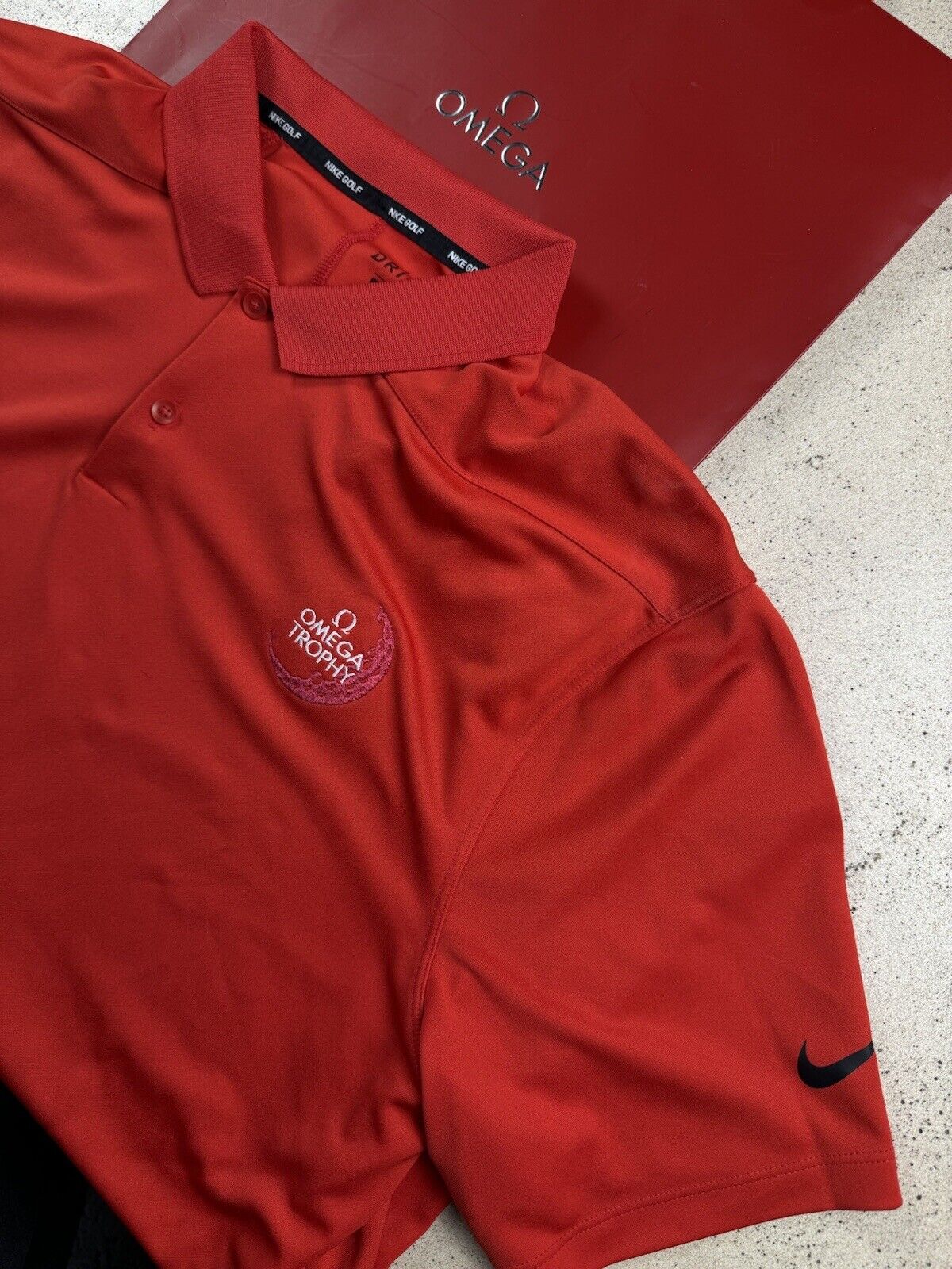 OMEGA Watch Golf Shirt Nike Mens XL Pre-Owned