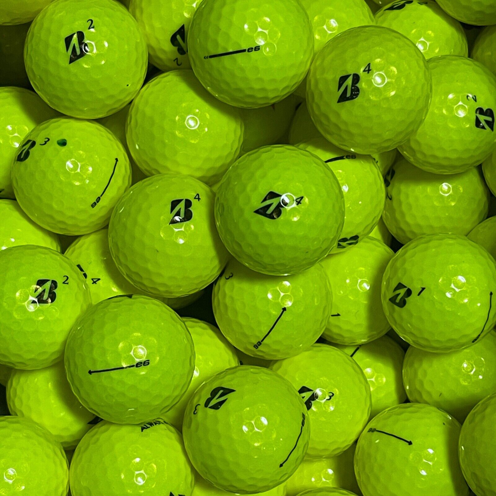 12 Bridgestone e6 Yellow 4A / 5A Used Golf Balls Grade AAAA / AAAAA