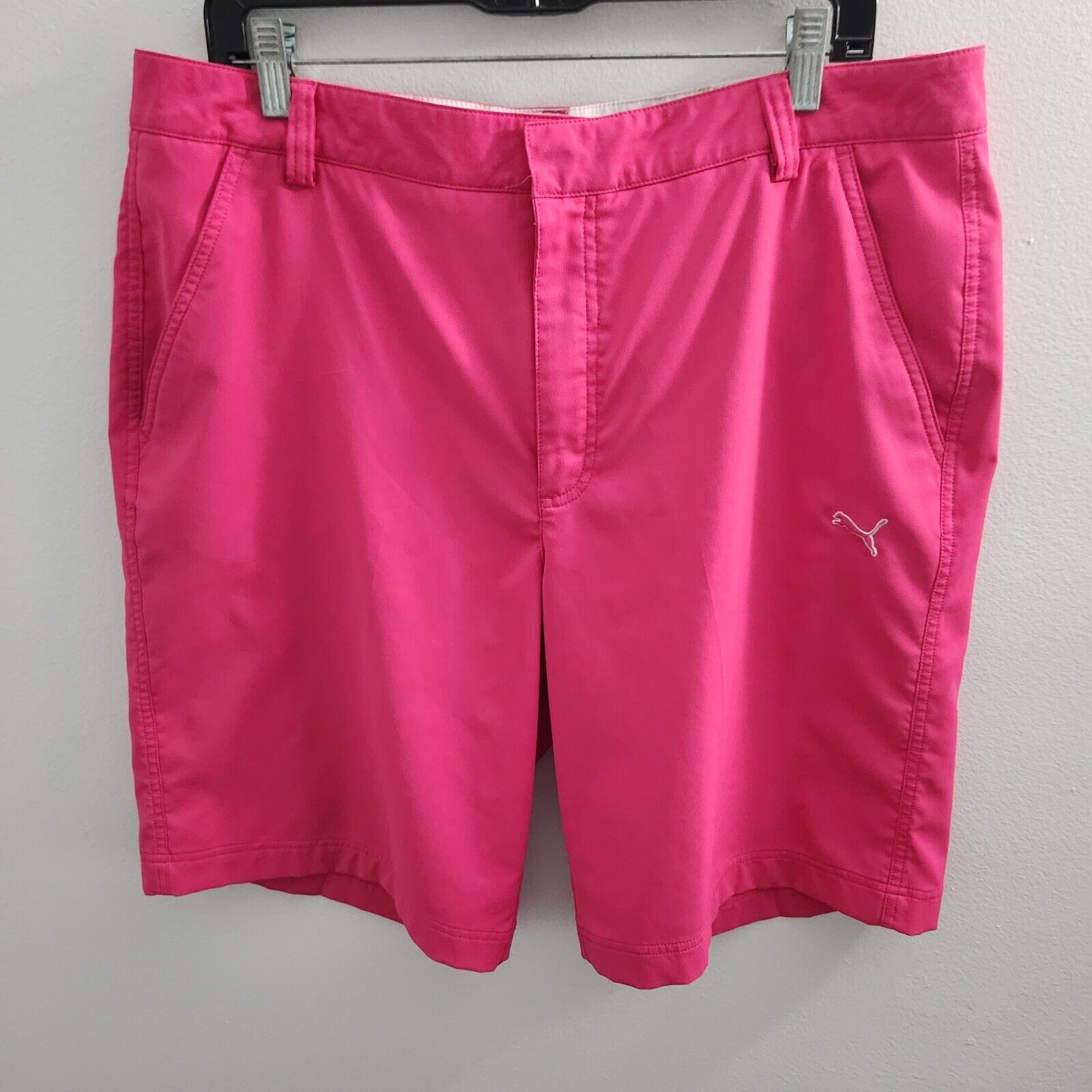Puma Dry Cell Athletic Lightweight Golf Shorts Neon Pink Men’s 36