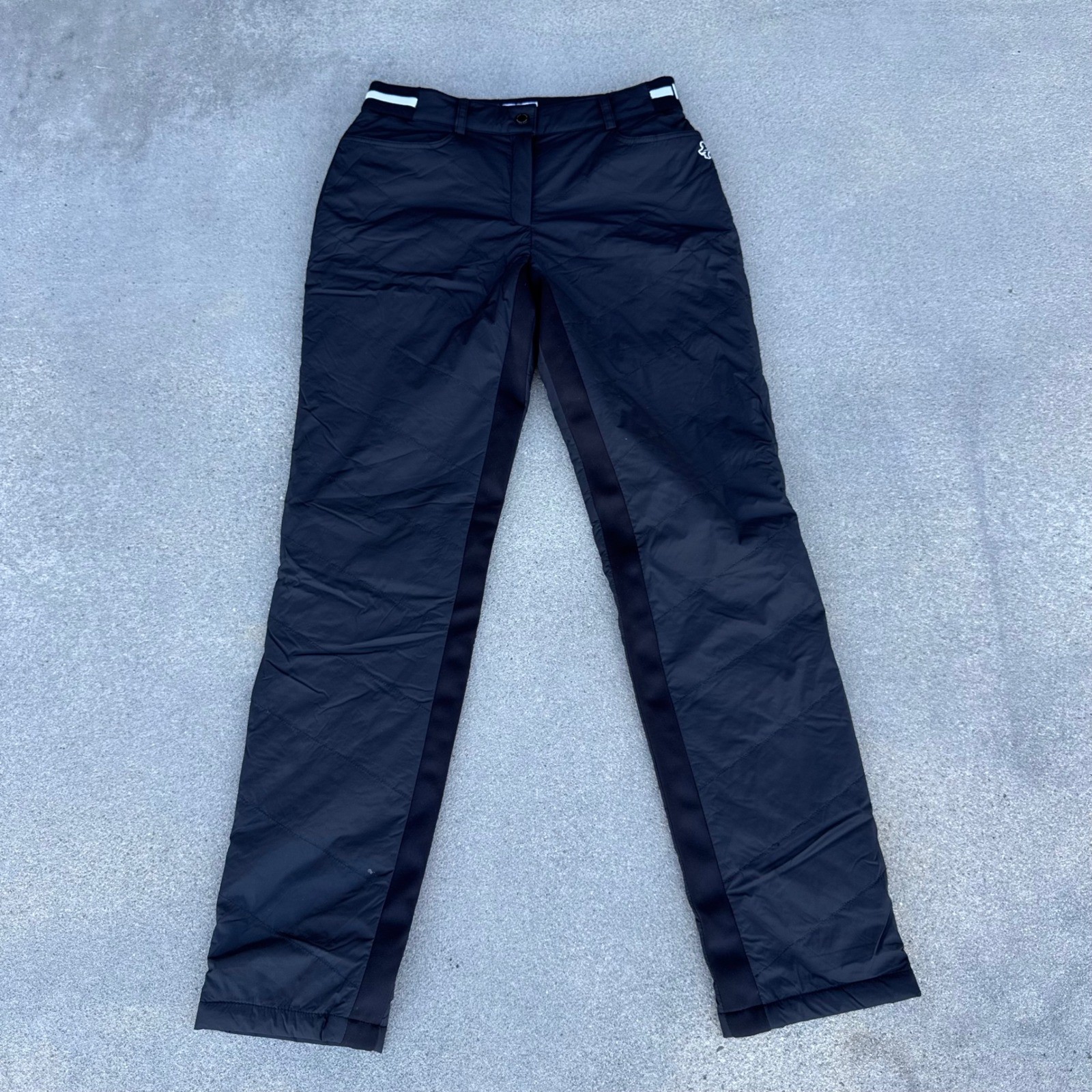Louis Castel Womens Quilted Golf Pants Black Insulated Straight Leg 3LPT141 64 Louis Castel Womens Quilted Golf Pants Black Insulated Straight Leg 3LPT141 64