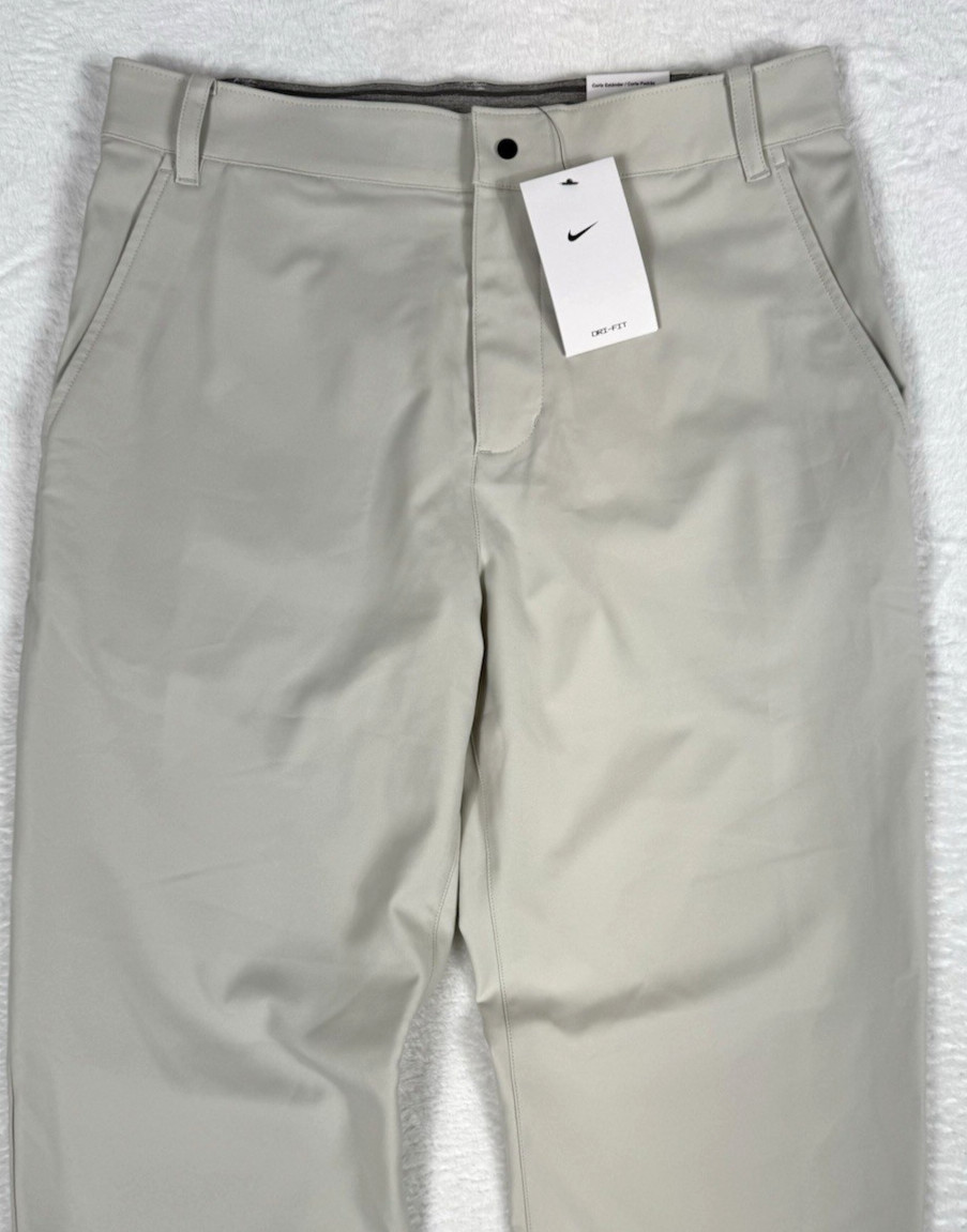 NWT Nike Pants Mens 32 Beige Victory Golf Dri-FIT Standard Fit DN2397-072 32x30 NWT Nike Pants Mens 32 Beige Victory Golf Dri-FIT Standard Fit DN2397-072 32x30