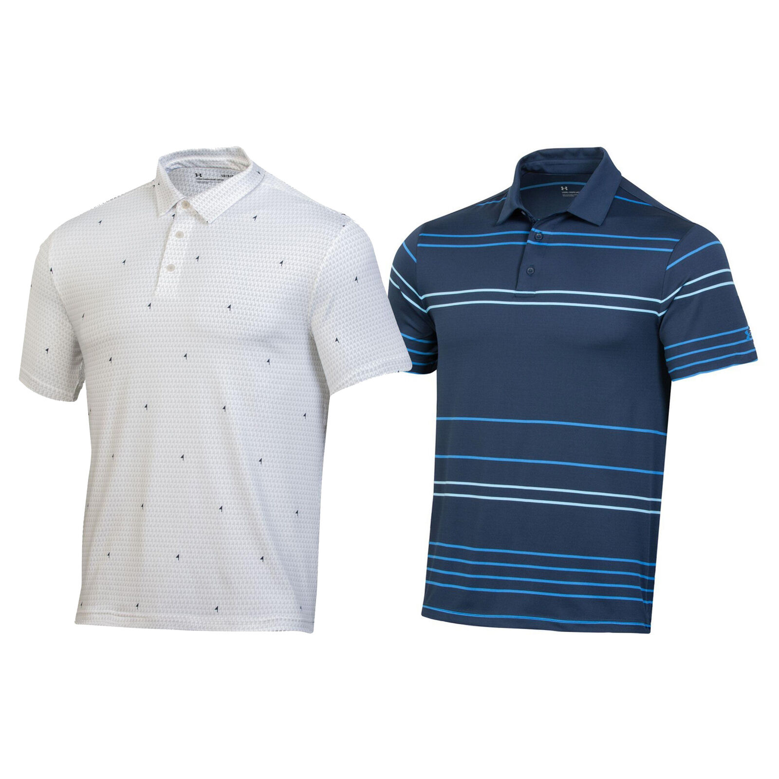 NEW Mens Under Armour Assorted Golf Polo 2 Pack $160 Retail - Choose Size
