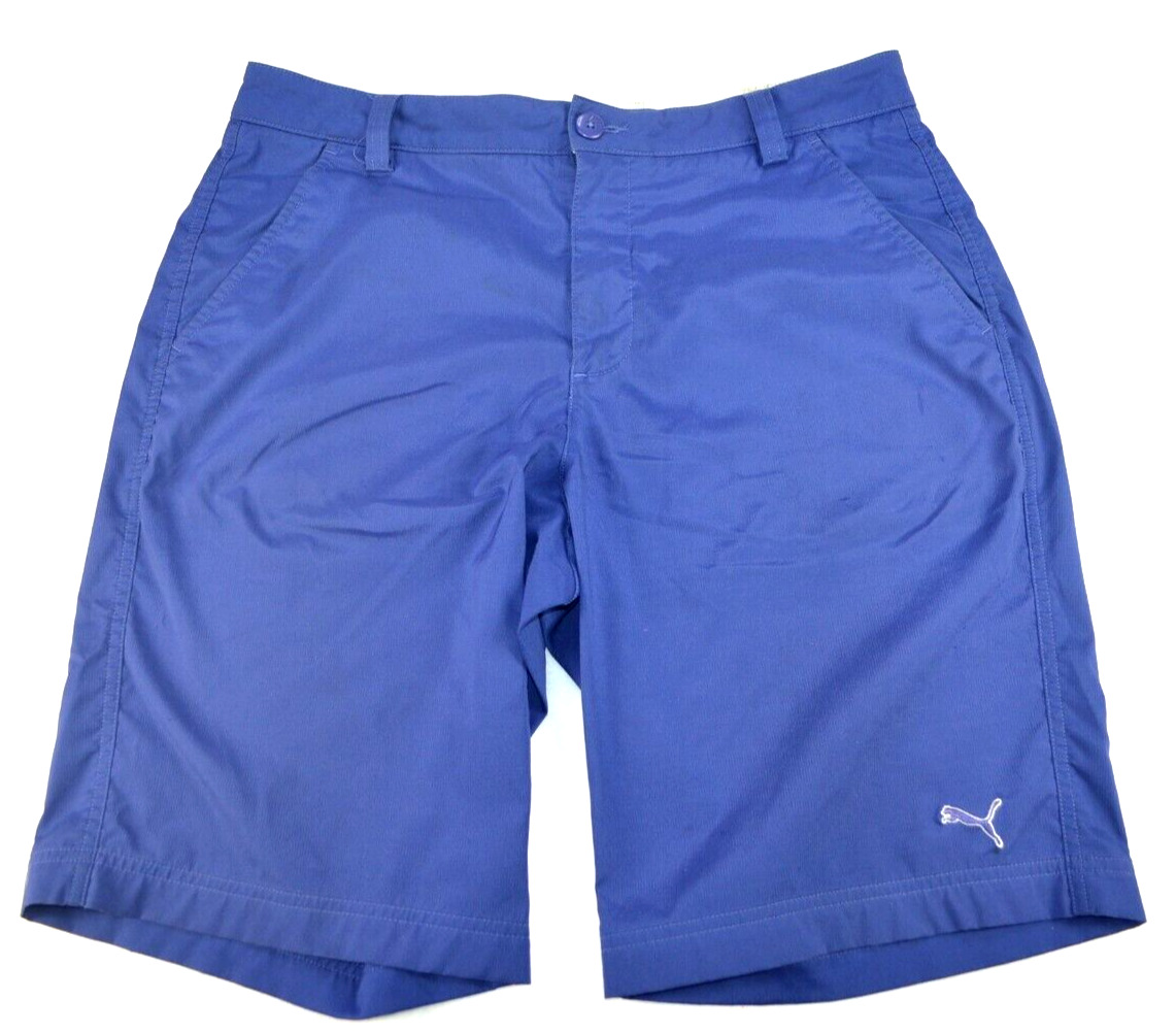 Men\'s Puma Dry Cell Athletic Navy Blue  Golf Shorts Mens 32 x 8\