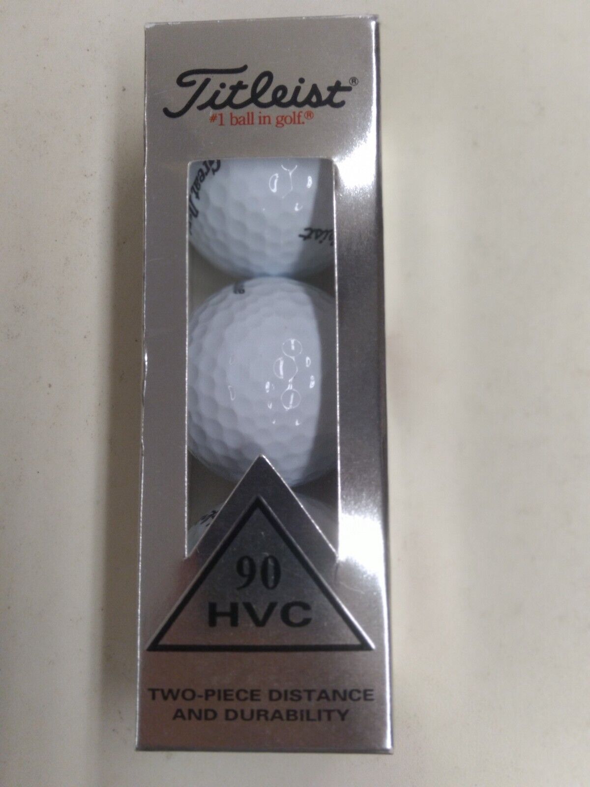 Titleist 90 HVC Box of 3 Golf Balls # 1 Ball