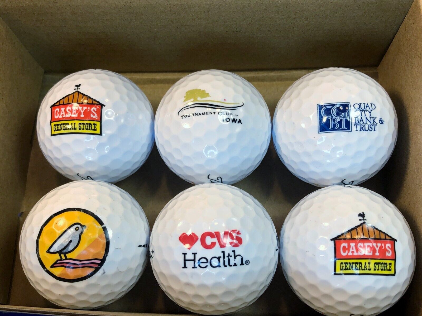 TITLEIST Velocity golf balls with Logos. 1/2 dozen (6). AAAAA/AAAA.