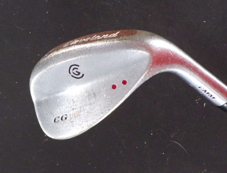 Cleveland CG 10 Double Red Dot Forged Blade Wedge 56* Steel Shaft WQedge Flex