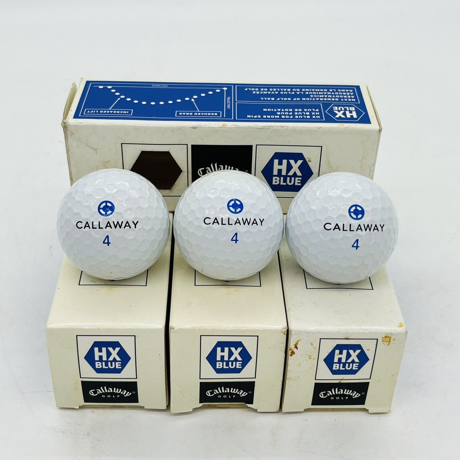 New Callaway Golf Balls HX Blue Case Of 12 Balls Solid Next Generation Of Balls