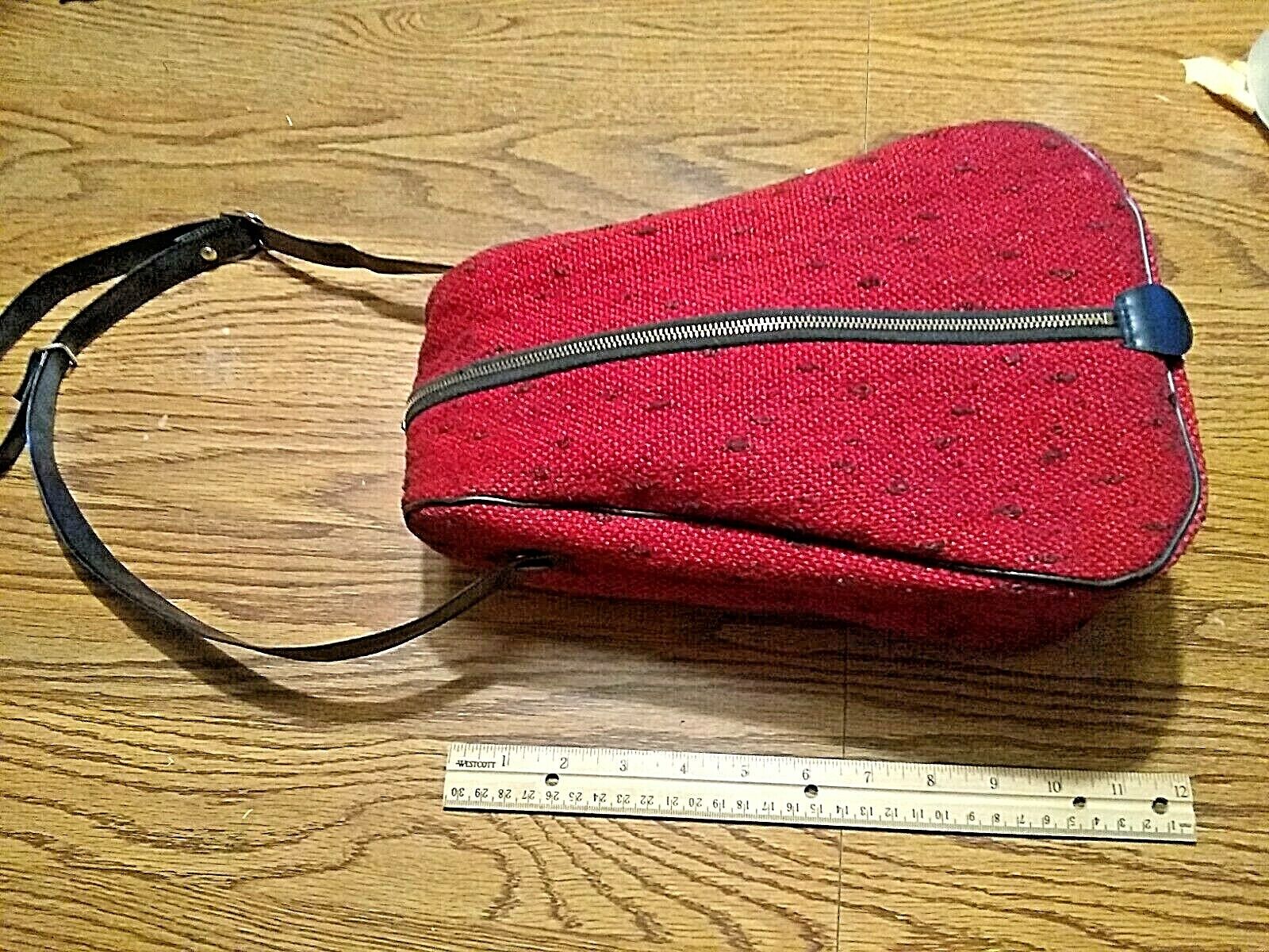 Vintage Retro Golf / Bowling shoes bag case. funky old retro design, clean, RARE