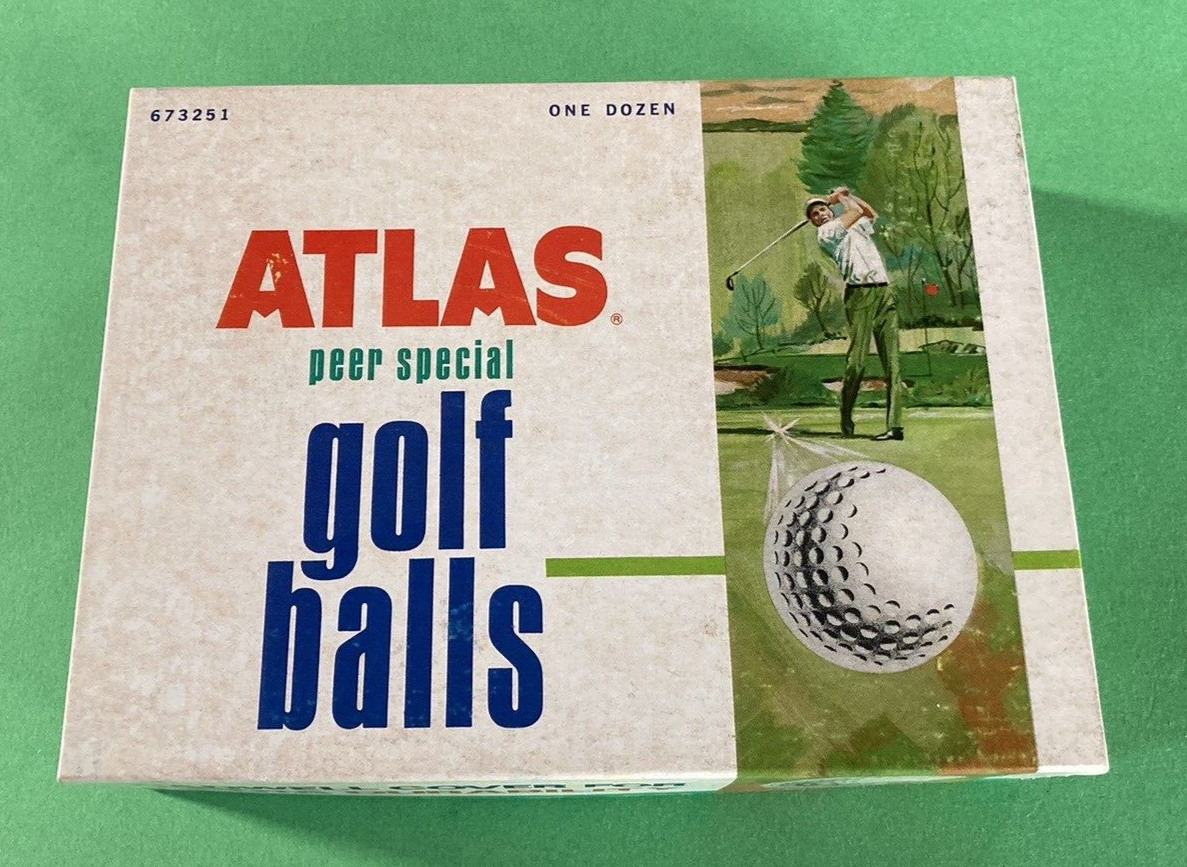 Atlas Peer Special Golf Balls - Cadwell Cover 1960's