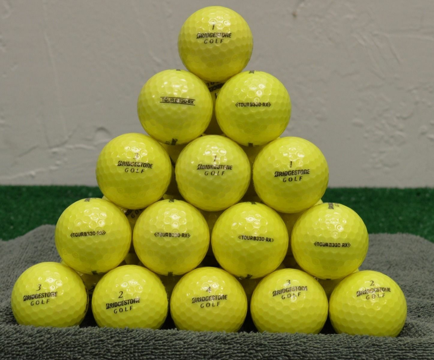 24 Bridgestone B330RX 5A Yellow Golf Balls