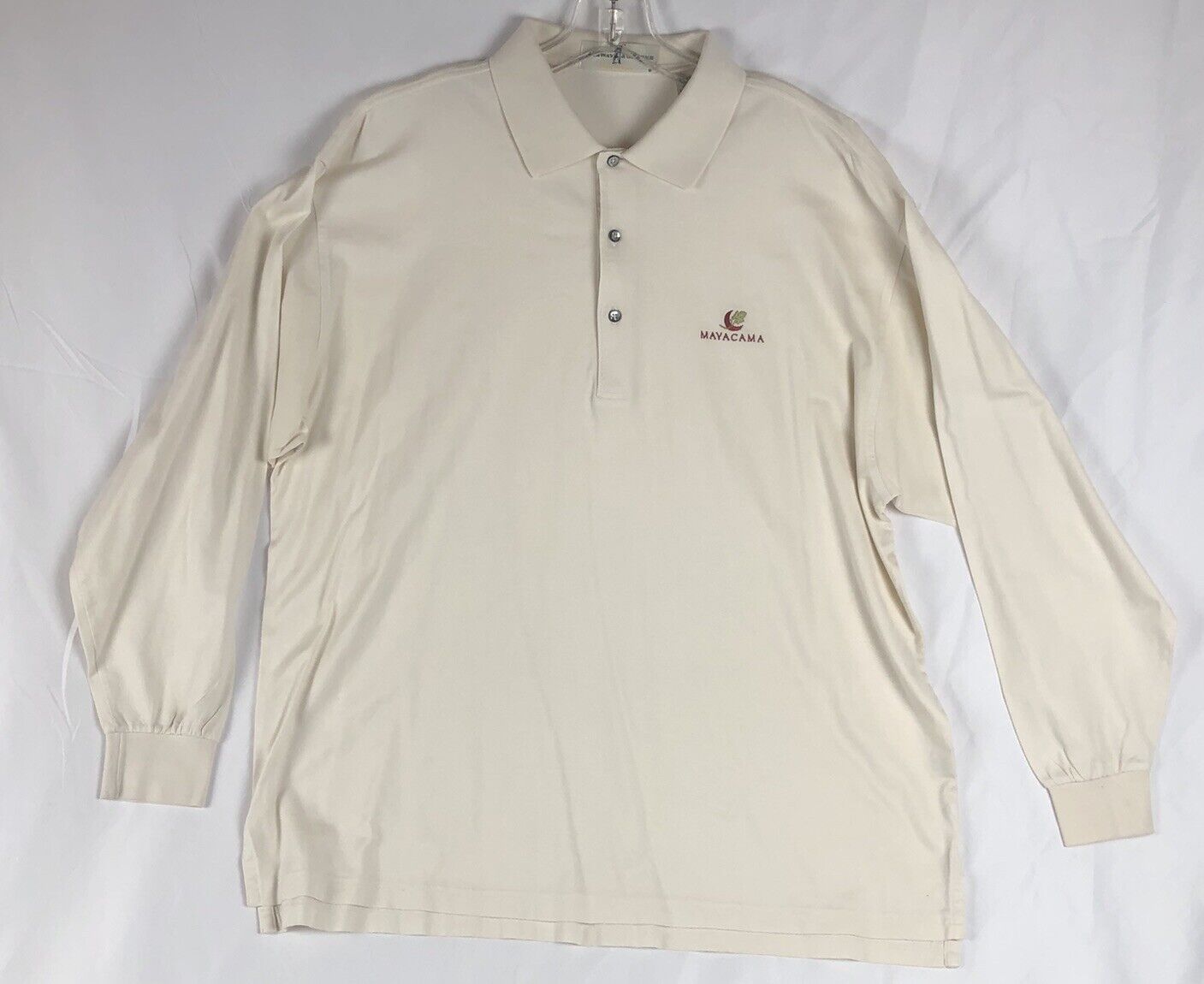 FAIRWAY & GREENE Mens 1/4 Button Pullover Long Sleeve Custom Logo XL 100% Cotton