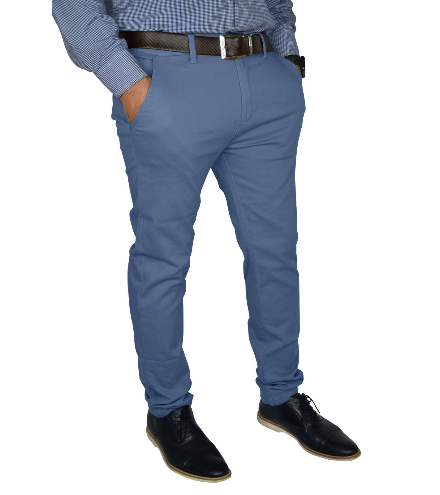 Mens Slim FIT Stretch Chino Trousers Casual Flat Front Flex Classic Full Pants Mens Slim FIT Stretch Chino Trousers Casual Flat Front Flex Classic Full Pants