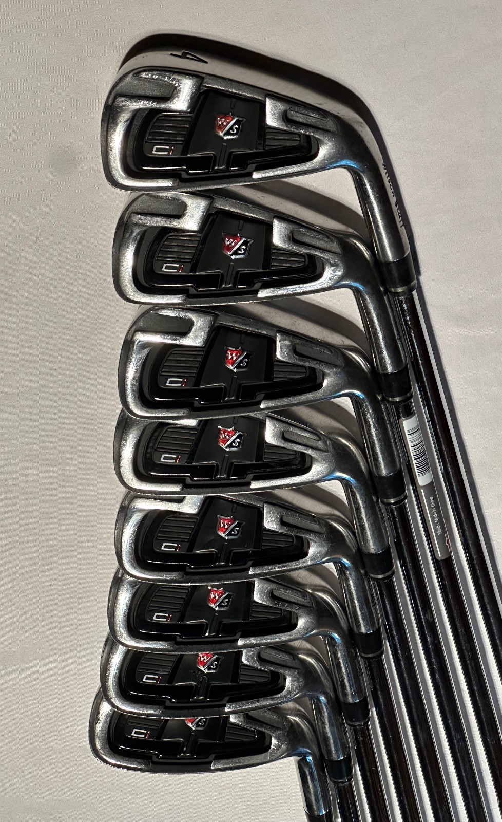 Wilson Staff Ci11 Iron Set 4-G True Temper UNIFLEX Steel Shafts RH SILVER
