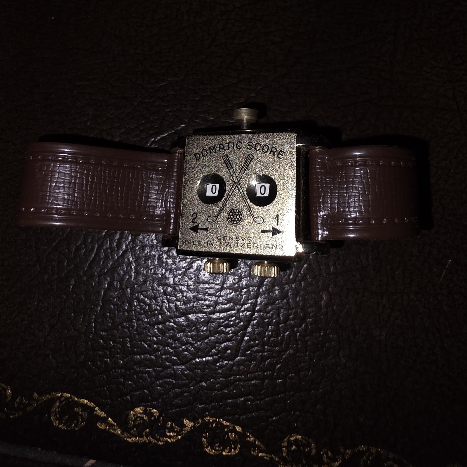 Vintage Domatic Score Keeper Swiss Golf Sport Wrist Stroke Counter Watch Vintage Domatic Score Keeper Swiss Golf Sport Wrist Stroke Counter Watch
