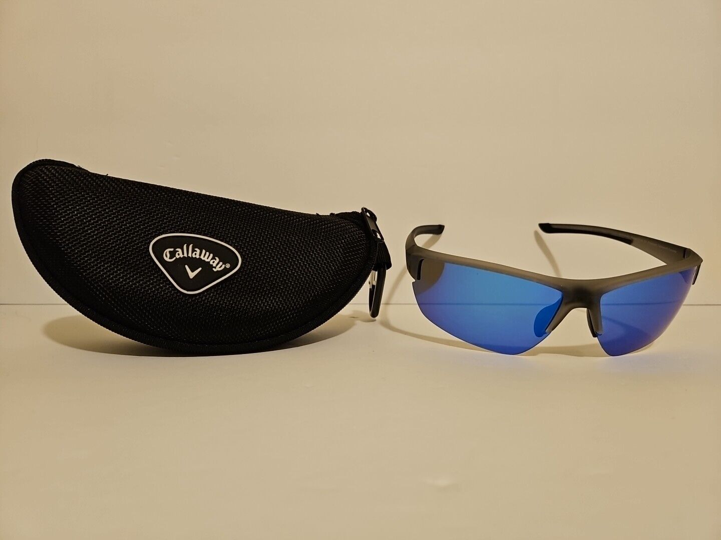 Callaway Polarized Semi-Rim Sunglasses And Zippered Case