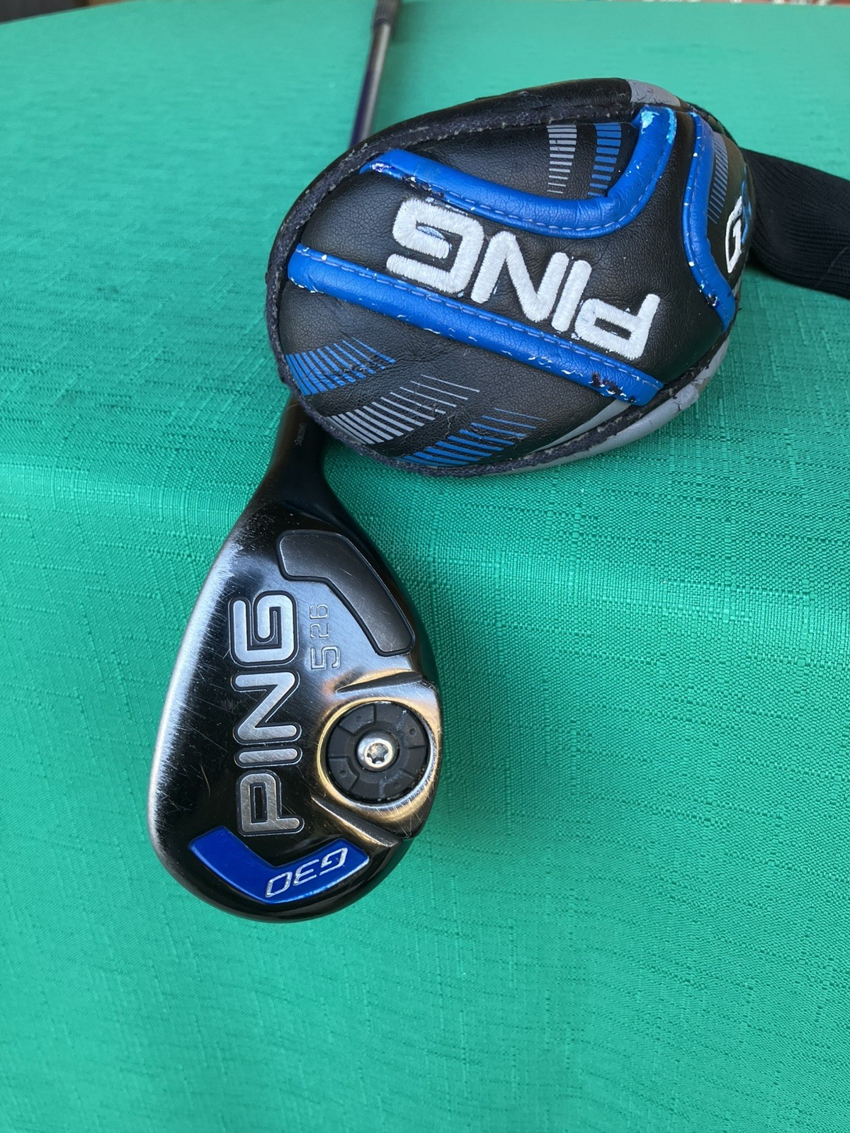 Ping G30 RH 5 Hybrid 26* w/ Ping TFC 419 R Flex Graphite Shaft & headcover 38\ Ping G30 RH 5 Hybrid 26* w/ Ping TFC 419 R Flex Graphite Shaft & headcover 38\