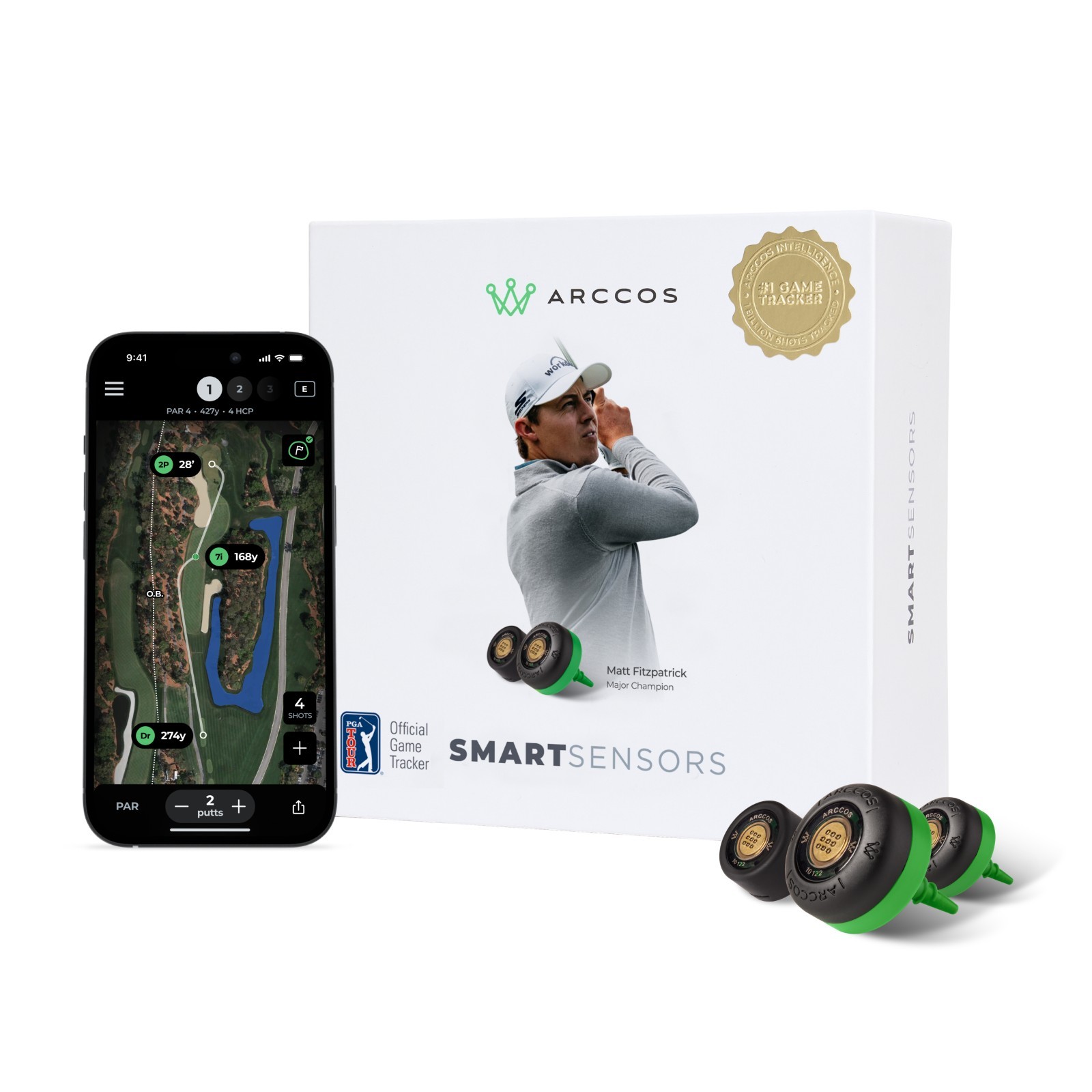 ARCCOS GOLF SMART SENSORS Gen4 80014 AI GPS includes new user 1 year membership ARCCOS GOLF SMART SENSORS Gen4 80014 AI GPS includes new user 1 year membership