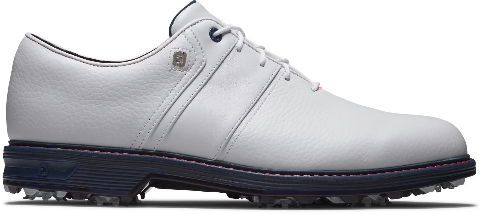 FootJoy Dryjoys Premiere Series Packard Golf Shoes White/Navy/Pink 54543(BLEMS) FootJoy Dryjoys Premiere Series Packard Golf Shoes White/Navy/Pink 54543(BLEMS)