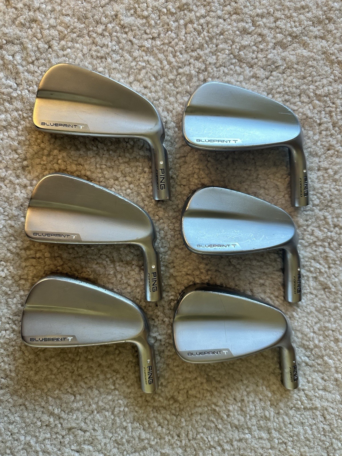 PING Blueprint T Tour Iron Set 5-PW Heads White Dot 3* Upright PING Blueprint T Tour Iron Set 5-PW Heads White Dot 3* Upright