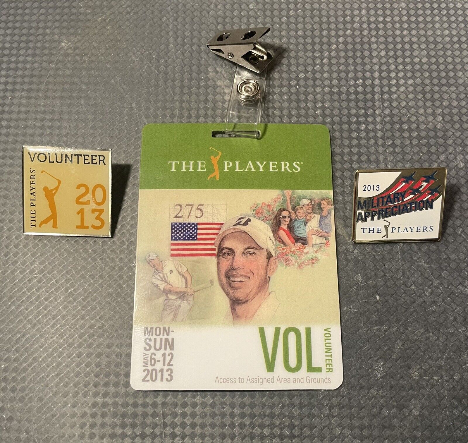 RARE 2013 The Players Championship Badge Ticket Pins Tiger Woods Win Altered