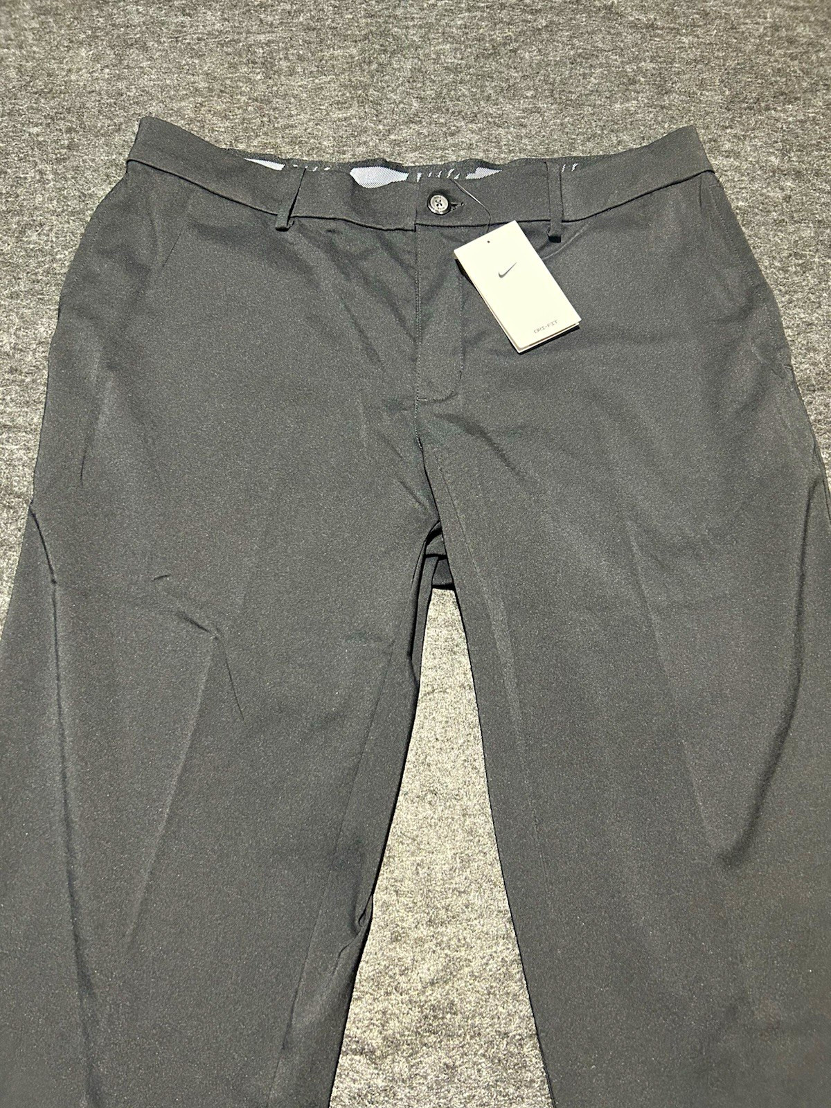 Nike Dri-FIT Men\'s Black Golf Pants Size 38 Stretch Straight CU9429-010 Nike Dri-FIT Men\'s Black Golf Pants Size 38 Stretch Straight CU9429-010