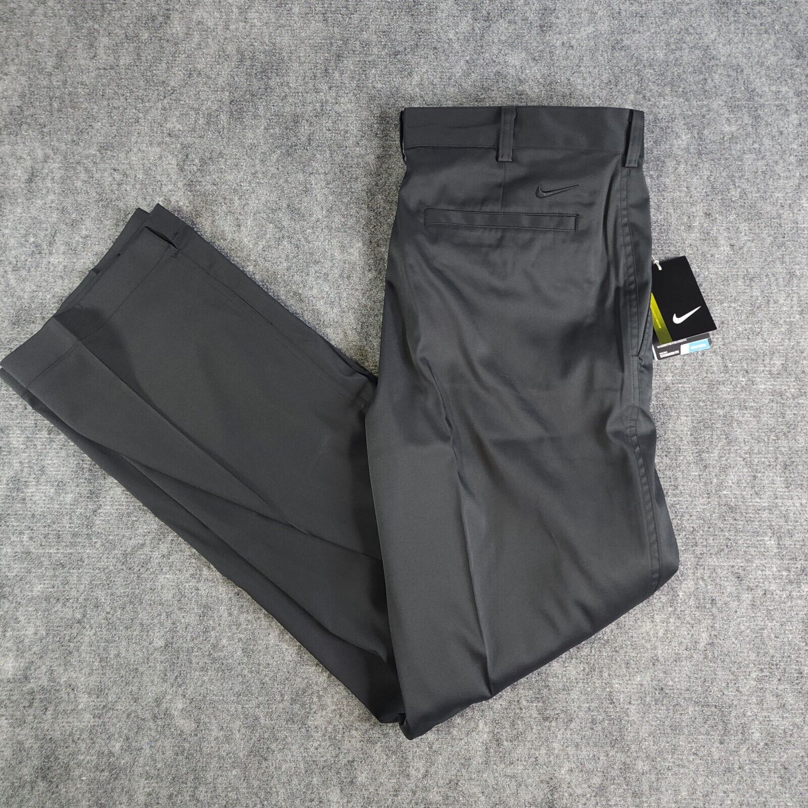 Nike Golf Pants 32x32 Standard Fit Dry Fit Gray Solid Performance Stretch 472532